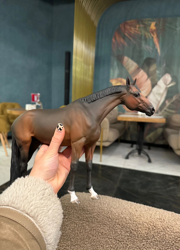 Painted Pushkin Gelding – Traditional Scale Resin Model Horse, 21 cm, Hand-Painted Collector’s Masterpiece