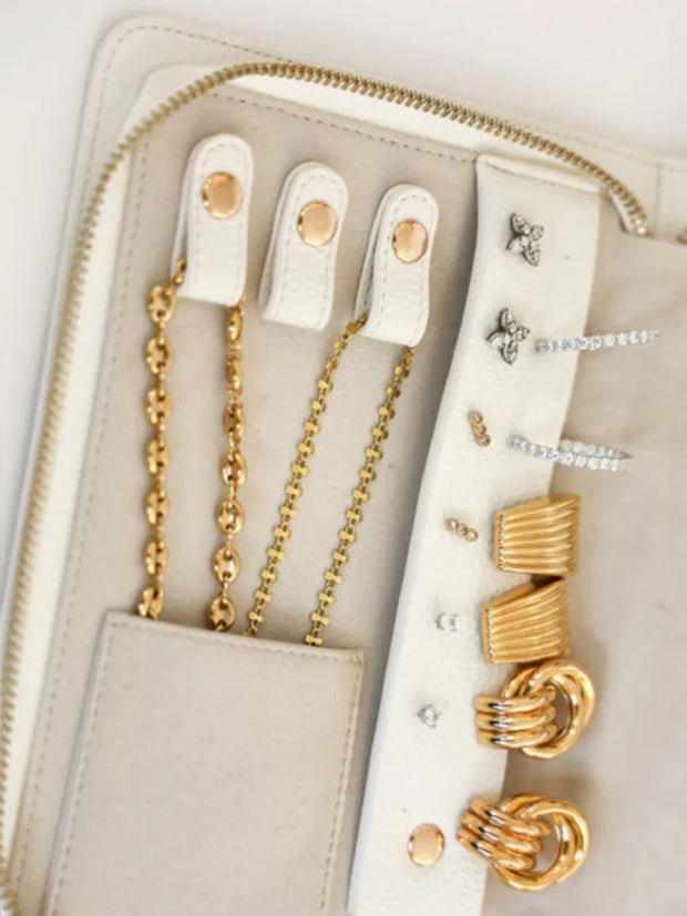 Travel Jewelry Organizer Box | Compact Jewelry Case | Safe, Tangle-Free Storage