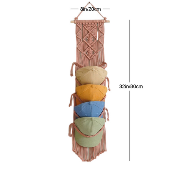 🧢 Handwoven Baseball Cap Hanger