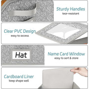 Stackable Baseball Cap Storage Box – Sturdy Hat Organizer with Cardboard Base