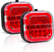 Wireless Magnetic Trailer Lights – LED Tow Light Kit for Truck, RV, Camper, Boat & Caravan | Rechargeable Tail, Brake, Turn Signal & Running Lights, IP67 Waterproof