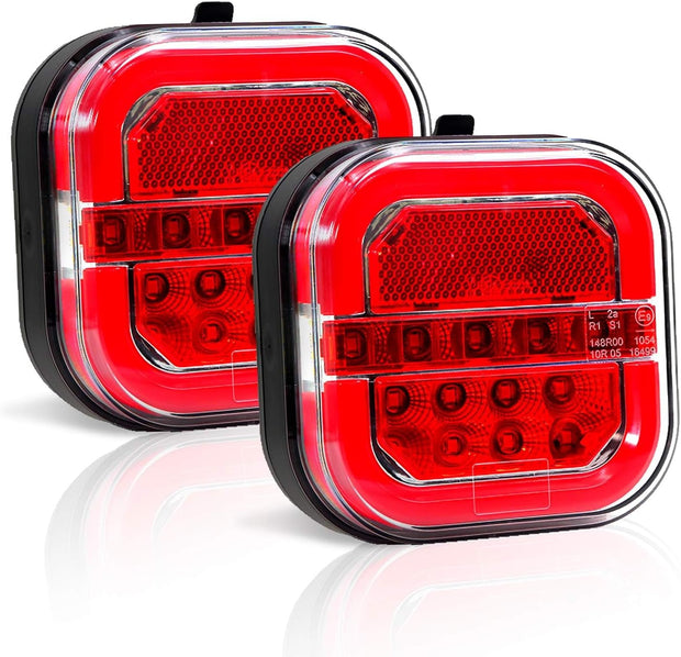 Wireless Magnetic Trailer Lights – LED Tow Light Kit for Truck, RV, Camper, Boat & Caravan | Rechargeable Tail, Brake, Turn Signal & Running Lights, IP67 Waterproof