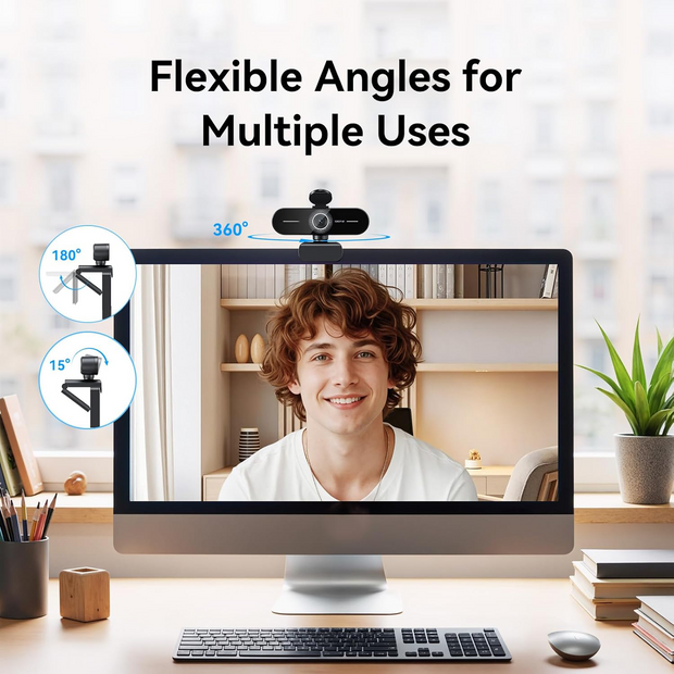 Smart Camera C60E – Ultra HD 4K/2K/1080P Webcam with Auto Focus