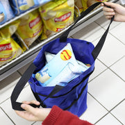 Foldable Shopping Cart Bag – Large Capacity, Multi-Functional, Telescopic, Reusable & Portable