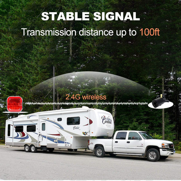 Wireless Magnetic Trailer Lights – LED Tow Light Kit for Truck, RV, Camper, Boat & Caravan | Rechargeable Tail, Brake, Turn Signal & Running Lights, IP67 Waterproof