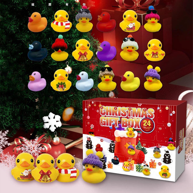 Christmas Rubber Duck Advent Calendar – 24 Days Countdown with Surprise Toys