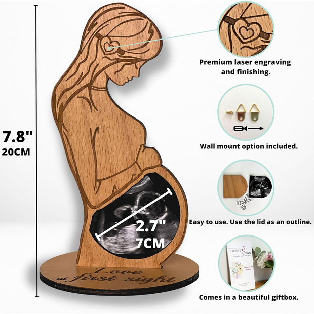 Pregnancy Frame – Cherish the First Ultrasound Memory of Your Baby
