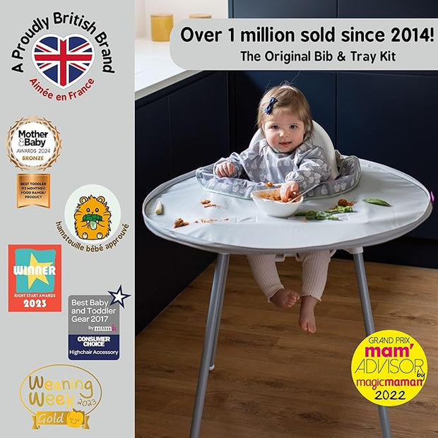 One-Piece Bib and Tray Set – Weaning Aid for Babies | Suitable for 6 Months to 2 Years