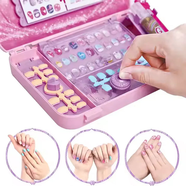 Kids Creative Nail Art Set – Safe & Fun DIY Stick-On Nails for Children’s Imaginative Play