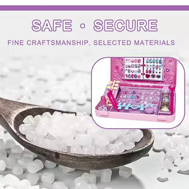 Kids Creative Nail Art Set – Safe & Fun DIY Stick-On Nails for Children’s Imaginative Play