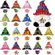 Interchangeable Magnetic Gnome Door & Wall Décor Set – 31-Piece Playful Wooden Gnome