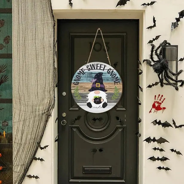 Interchangeable Magnetic Gnome Door & Wall Décor Set – 31-Piece Playful Wooden Gnome