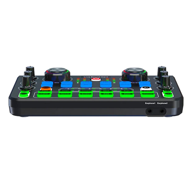 Studio Audio Mixer – 4-Channel Mixing Console for Live Sound, Recording & Karaoke
