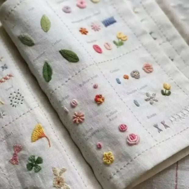 Handmade Embroidery Stitch Book – DIY Stitch Guide & Pattern Chart