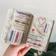 Handmade Embroidery Stitch Book – DIY Stitch Guide & Pattern Chart