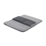 All-in-One Dish Drying Mat – Compact Kitchen Rack with Utensil Holder & Glass Stand