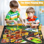 Customizable 260 PCS Race Track Set with Cars & Interactive Construction Toys